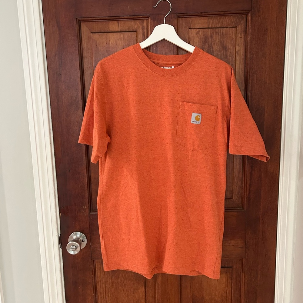 Carhartt Speckled Orange Tee with Pocket